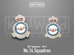 Kitsworld SAV Sticker - British RAF Squadrons - No.14 Squadron 